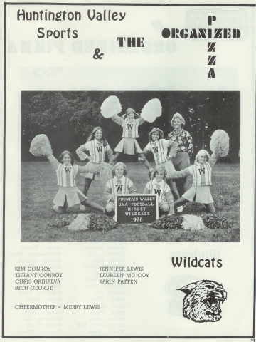 1978 Wildcat Cheerleaders