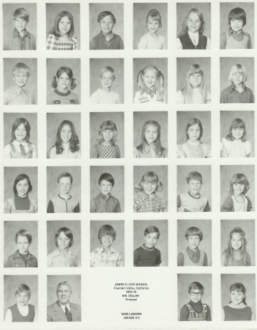 1973-74 Miss Lemmons Grade 2-3 (my class)